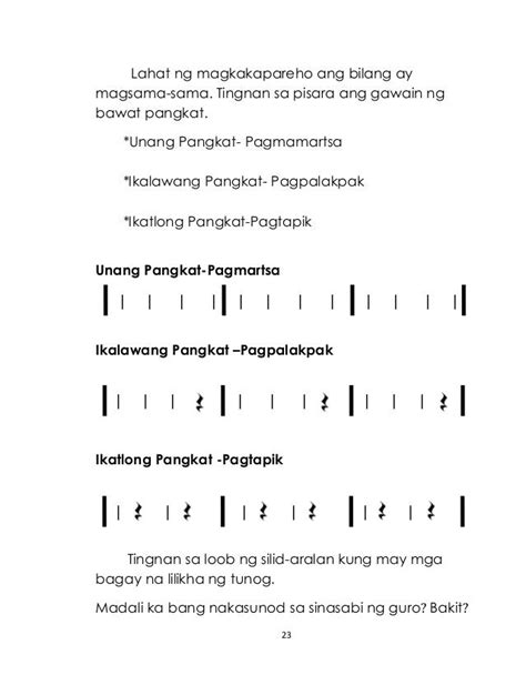 katumbas na sukat o bilang|KATUMBAS NA BILANG NG NOTES AT RESTS.
